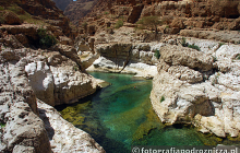 Malowniczy kanion Wadi Shab